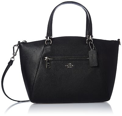 Coach 34340 Prairie Satchel Black Leather Shoulder Bag Handbag New $214.50