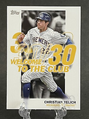 #ad 2023 Topps Welcome to the Club Christian Yelich #WC 18 30 30 Brewers