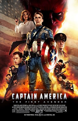 #ad Captain America movie poster The First Avenger Chris Evans poster 11quot; x 17quot;