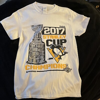 #ad PITTSBURGH PENGUINS 2017 STANLEY CUP CHAMPIONS T SHIRT SIZE SMALL NEVER WORN