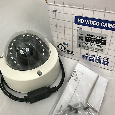 #ad CCTV Security Camera Analog 720P Dome Night Vision Long Range Outdoor Indoor