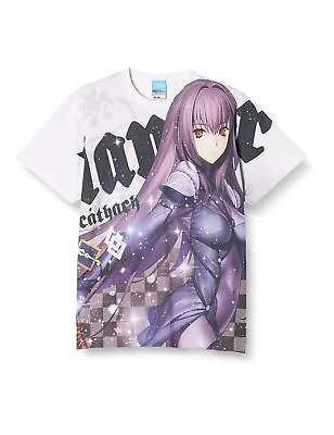 #ad Cospa Fate Grand Order Scathach Full Graphic T Shirt Sukasaha White M size