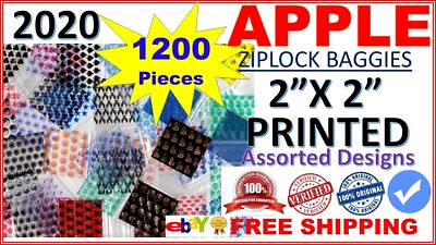 #ad Apple Baggies #2020 1200 ASSORTED DESIGNS 12 Packs With 100 In Each Pack