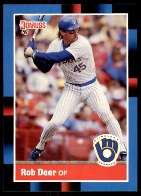 #ad 1988 Donruss Rob Deer Baseball Cards #274