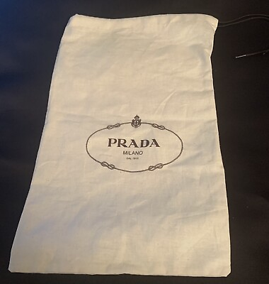 #ad Set of 2 Prada Drawstring Dust Bags