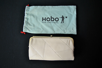 #ad New Hobo Dew Cream Wallet Lauren International Leather Patchwork 7524GS