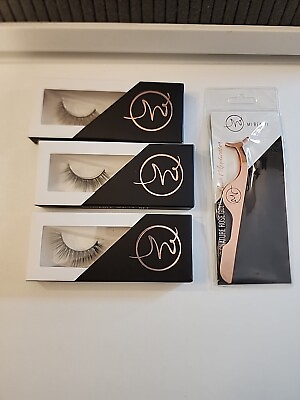 #ad MI BEAUTI Lashes With Bundle NEW Msrp $55
