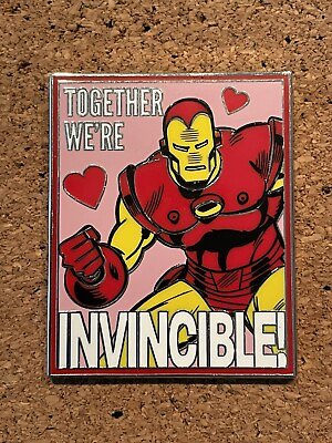 #ad Iron Man Together Were Invincible Marvel Valentines Mystery Box Disney Pin