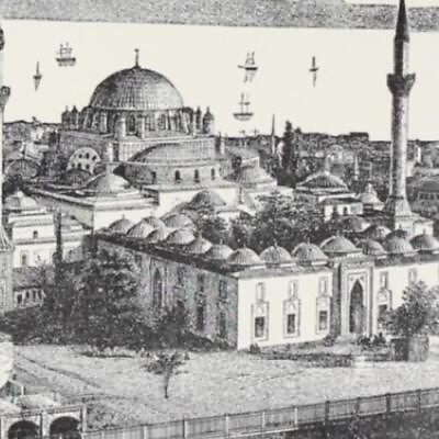 #ad 1891 TURKEY MOSQUES SOLDIERS ARCHITECTURE STUCCO DECORATION VICTORIAN ERA PRINT