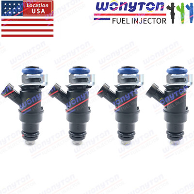 #ad 4Pcs Fuel Injector For 00 03 Chevrolet S10 GMC Sonoma 2.2L