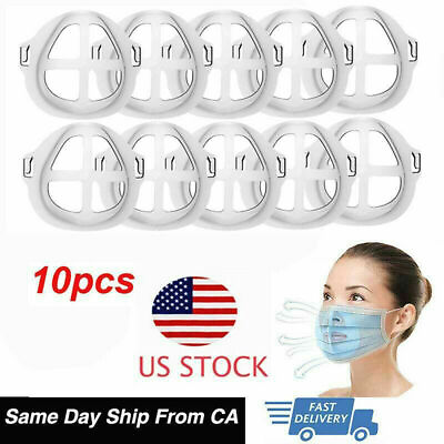 #ad 10Pc 3D Mask Bracket Mouth Separate Inner Stand Holder Breathing More SPACE