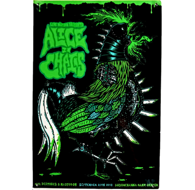 #ad Alice In Chains Metal Sign Concert Art Grunge Rock amp; Roll Retro Tin Sign 12x8
