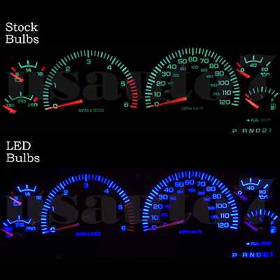 #ad Dash Instrument Cluster Gauge BLUE LED LIGHTS KIT Fits 98 01 Dodge Ram 1500 2500