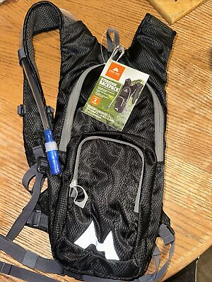 #ad OZARK TRAIL 2 Liter Backpack Water Hydration ￼￼Reservoir Camp Cycling Black
