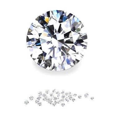 #ad Natural Very Finest Diamond Loose Round Melee VVS2 VS1 E F Precision Cut VIDEO