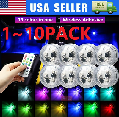 #ad Colorful LED Lights Car Interior Accessories Atmosphere Lamp W Remote Control