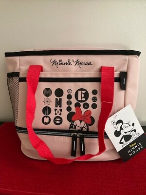 #ad Disney Minnie Mouse Cooler Tote Bag Insulated 10 Can Dual Compartment NWT