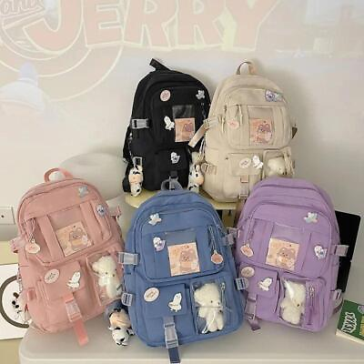 #ad Popular Girls High School Student Backpack Bags