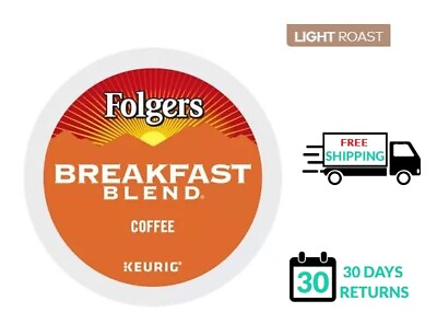 #ad Folgers Breakfast Blend Keurig Coffee K cups YOU PICK THE SIZE