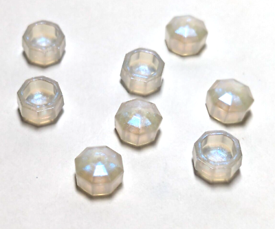 #ad Lego Lot of 6 Trans Opal Plate Special 8 Sided Crystal Gem 1 x 1 x 2 3