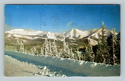 #ad Monarch Pass CO View In Winter Colorado c1959 Vintage Postcard