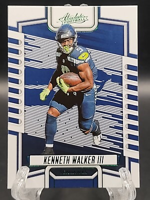 #ad 2023 Panini Absolute Kenneth Walker III Green Foil #42 Seattle Seahawks