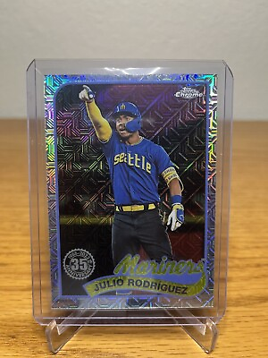 #ad JULIO RODRIGUEZ 1989 Chrome Mojo Refractor #T89C 44 2024 Topps Seattle Mariners
