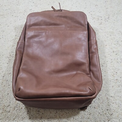 #ad Andar Brown Leather Backpack The Manhattan MSRP $344