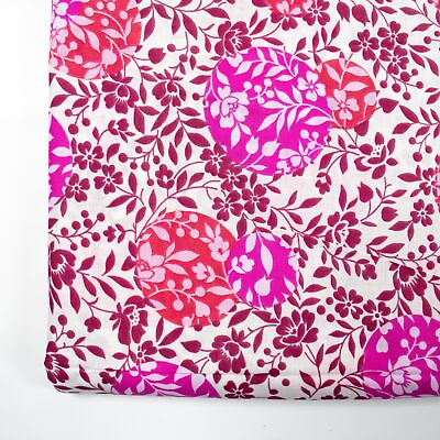 #ad Jennifer Ross Como Tana Lawn Fabric Floral Quilting Cotton BTHY Half Yard Pink