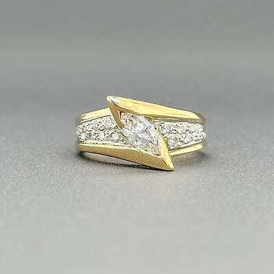 #ad Estate 10 18K Yellow Gold 0.54cttw F G SI1 Diamond Ring