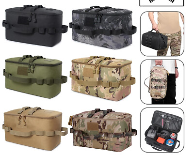 #ad MOLLE Outdoor Camping Organizer Tool Storage Bag Picnic Cookware Utensils Kit