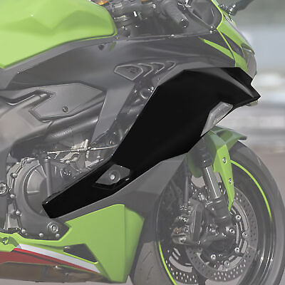 #ad Gloss Black Front Side Faring Covers Fit For Kawasaki Ninja ZX 4RR 2023 2024