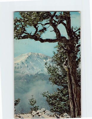 #ad Postcard Pikes Peak in Winter Colorado USA