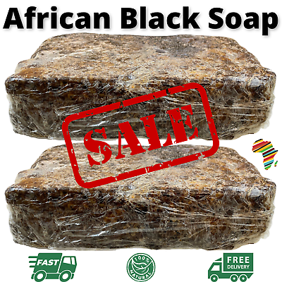 #ad Raw African Black Soap Bulk Wholesale 100% Pure Natural Organic Unrefined Ghana