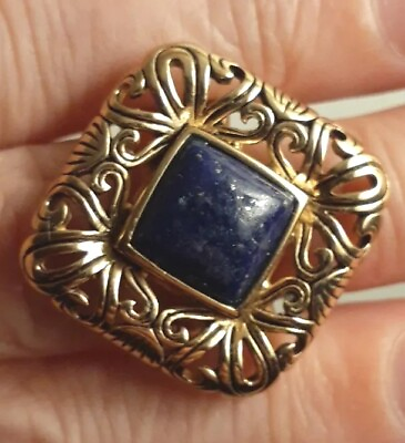 #ad Designer Fine Studio Barse Bronze Lapis Lazuli Gemstone Ring Size 6 Signed
