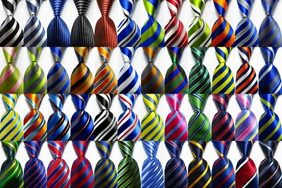 #ad New Classic Ties Striped JACQUARD WOVEN 100% Silk Men#x27;s Tie Necktie