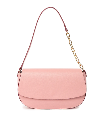 #ad 14TH amp; UNION Borsa Leather Baguette Shoulder Bag In Light pastel Pink