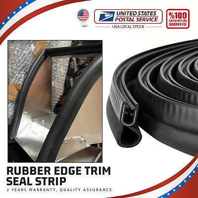 #ad 13ft U shape Car Edge Trim Guard Molding Rubber Strip Protector For Ford F 250