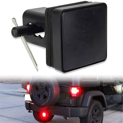 #ad Smoked 15 LED Brake Light DRL Trailer Hitch Cover Fit 2quot; Towing amp; Hauling EPI