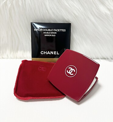 #ad Chanel Mirror Duo Compact Double Facette Makeup Red Valentine Bridesmaid Gift