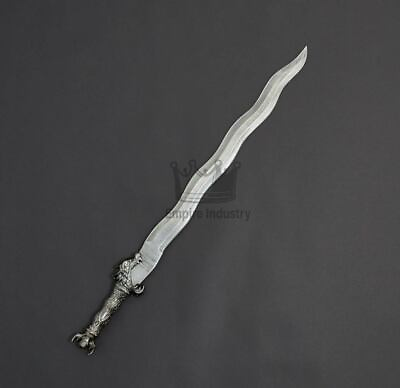 #ad Kris Blade Damascus Steel Double Edge Sword Battle Ready With Sheath Best Gift