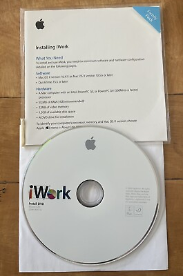 #ad Apple i work install dvd 2009 version 9.0.3 2z691 6551 a