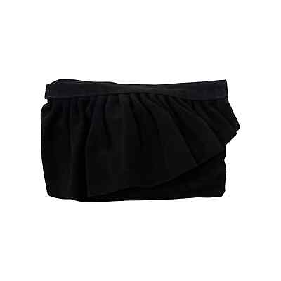 #ad MARIE TURNOR The Ruffle LARGE CLUTCH Bag — Navy
