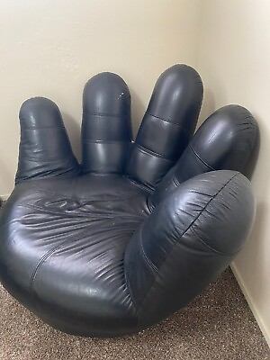 #ad Max West Leather Hand Chair