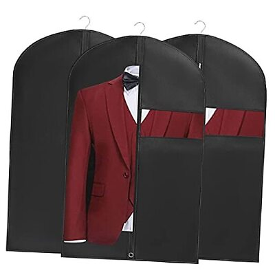#ad 40‘’Garment Bags【3 Pack】Suit Bag for Storage Hanging Clothes 40inch 3 Pack