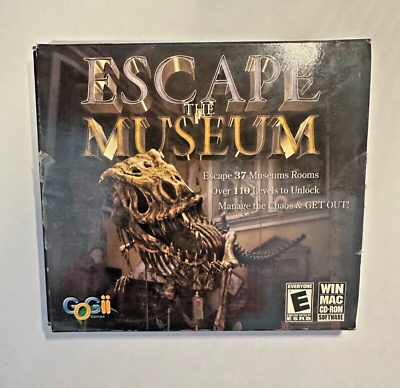 #ad Escape The Museum CD ROM 21 Rocks Gogii Game for Windows XP Vista PC Mac 2008