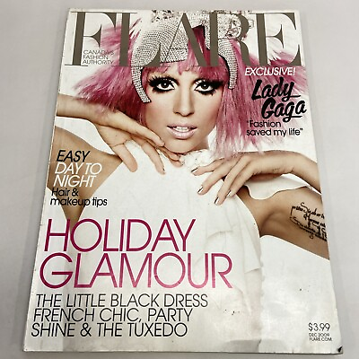 #ad Flare Canadian Fashion Magazine Lady Gaga December 2009