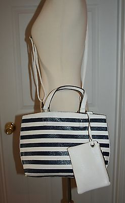 #ad FREE PEOPLE SLOUCHY VEGAN TOTE STRIPE BROWN REVERSIBLE THE SAMPLE ONE OF A KIND