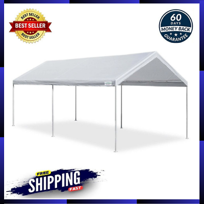 #ad 10#x27; X 20#x27; Portable Heavy Duty Canopy Garage Tent Car Carport Shelter Steel Frame