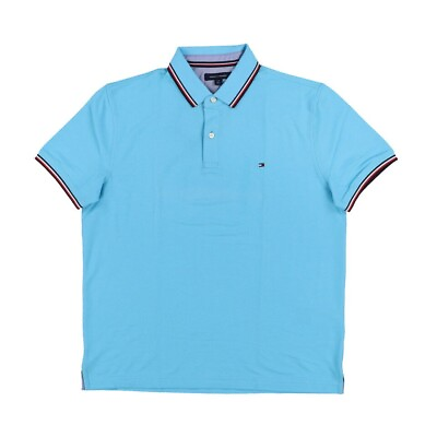 #ad Tommy Hilfiger Men#x27;s Contrasting Trim Short Sleeve Polo Shirt